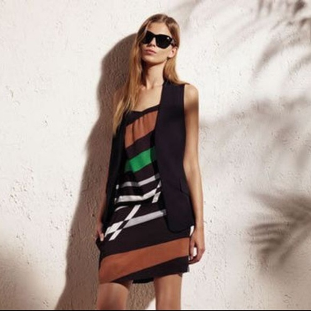 Derek Lam Black Crepe Vest